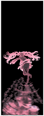 夜桜ミクドット絵